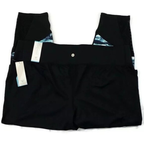 Livi Active Black Multi 7/8 Length Stretch Capri Legging Womens Plus 26/28 NWT - Picture 5 of 13